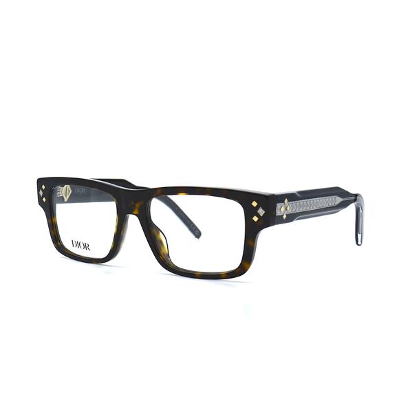 NEW Christian Dior CD Diamondo S3I Eyeglasses Havana Made in Italy Authentic - Picture 1 of 14